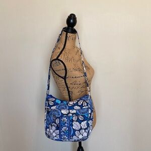 Vera Bradley Blue Bayou Floral Crossbody Shoulder Bag
